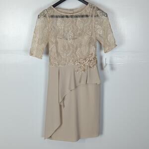 Teri John NWT Floral Lace Sheath Dress